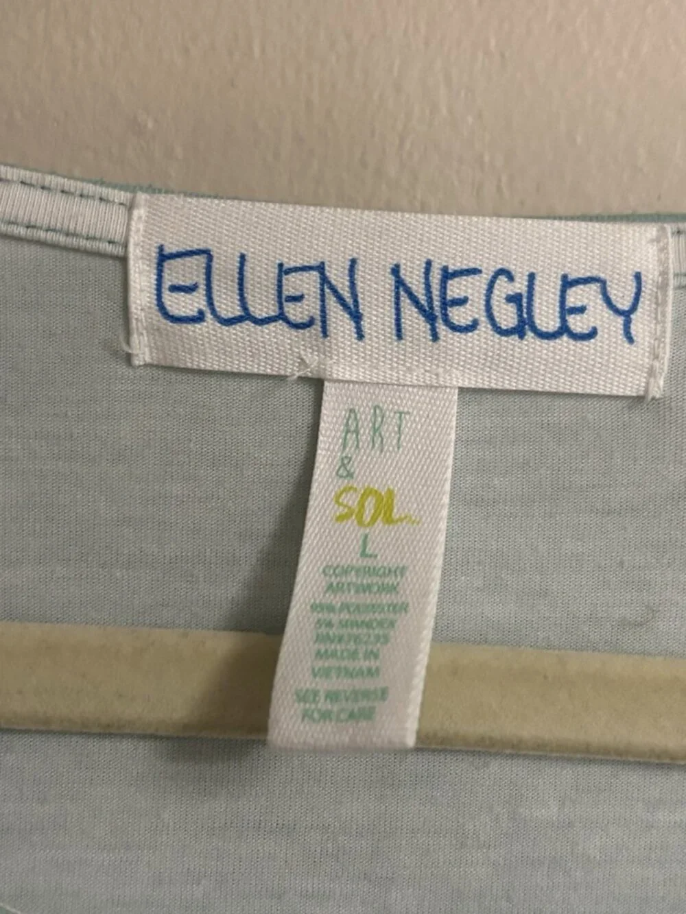 Ellen Negley Art & Sol Lighthouse Sleeveless Dress Size L Beach Summer Art - Picture 2 of 9